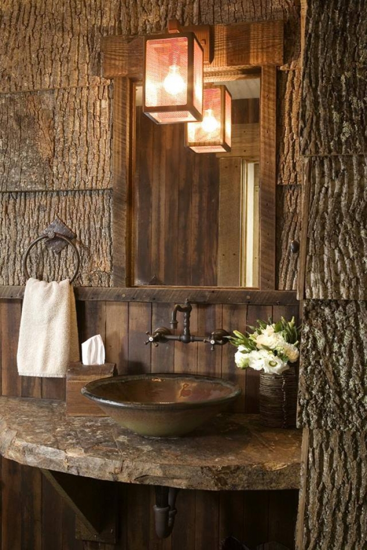 Illustration de l'article : Envie d'une salle de bain rustique ? Ces 35 photos devraient vous inspirer...