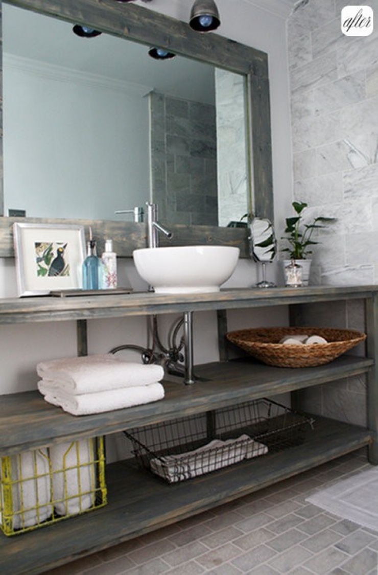 Illustration de l'article : Envie d'une salle de bain rustique ? Ces 35 photos devraient vous inspirer...