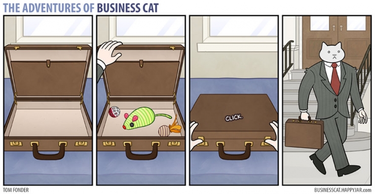 Illustration de l'article : Voici ce que serait la vie au bureau si votre patron était un...Chat
