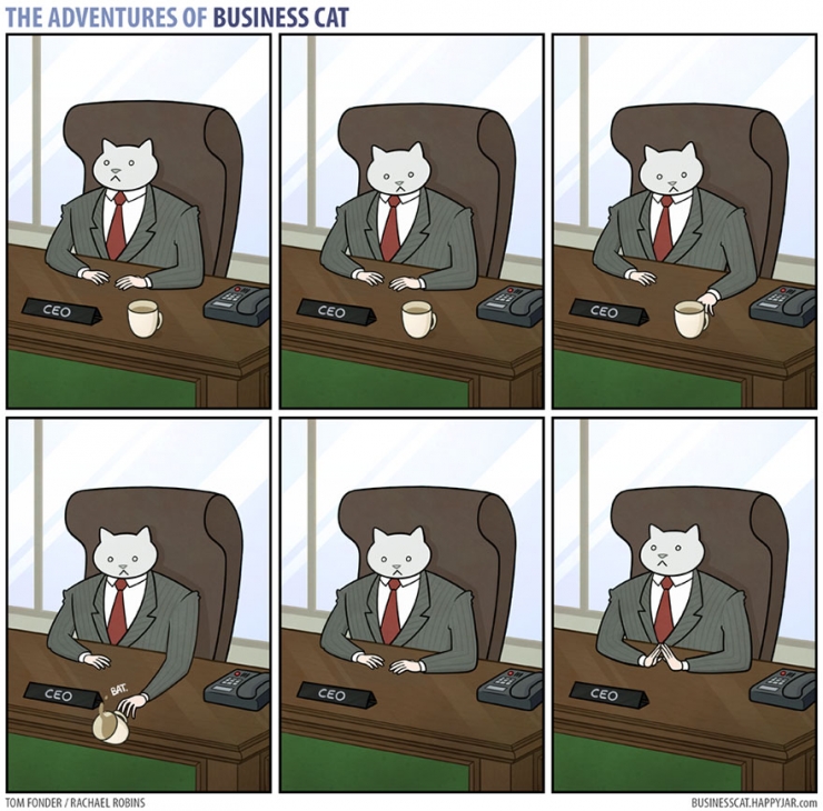Illustration de l'article : Voici ce que serait la vie au bureau si votre patron était un...Chat