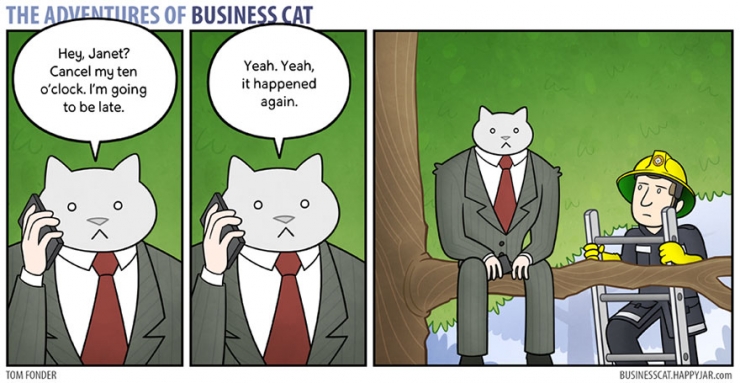 Illustration de l'article : Voici ce que serait la vie au bureau si votre patron était un...Chat