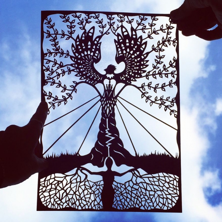 Illustration de l'article : De magnifiques silhouettes d'animaux en papier découpé, par Jo Chorny