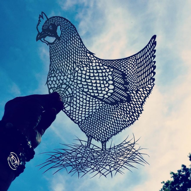 Illustration de l'article : De magnifiques silhouettes d'animaux en papier découpé, par Jo Chorny