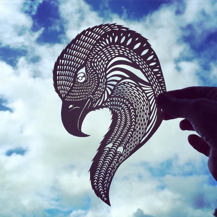 Illustration de l'article : De magnifiques silhouettes d'animaux en papier découpé, par Jo Chorny
