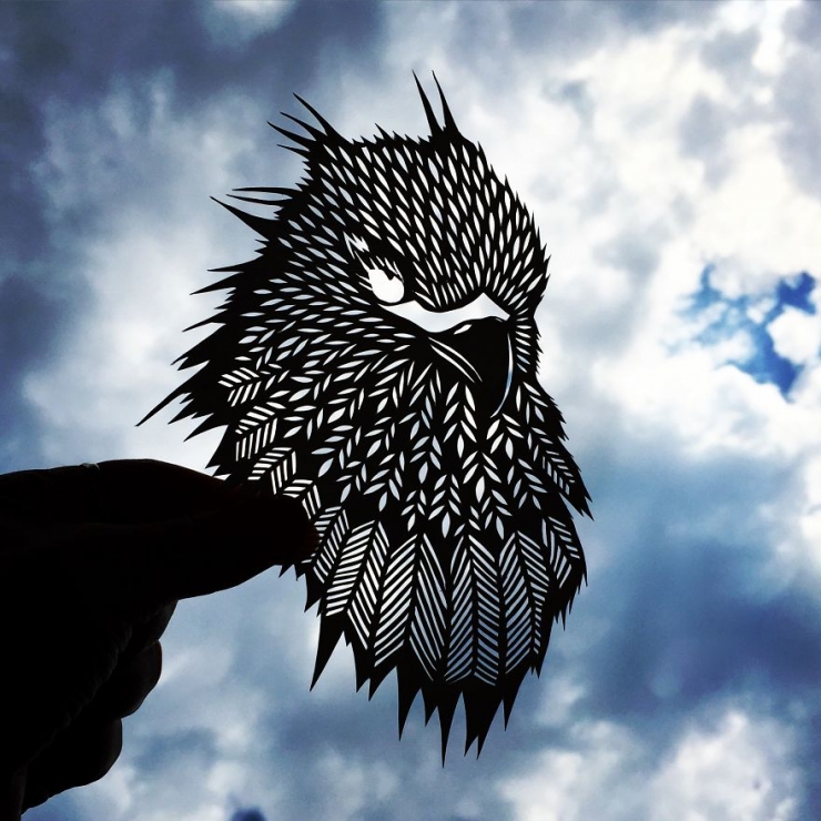 Illustration de l'article : De magnifiques silhouettes d'animaux en papier découpé, par Jo Chorny