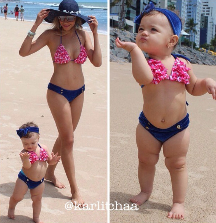 Illustration de l'article : Quand des mamans posent avec leurs filles, ça donne des clichés plein d'humour ! Cela pourrait vous donner des idées...