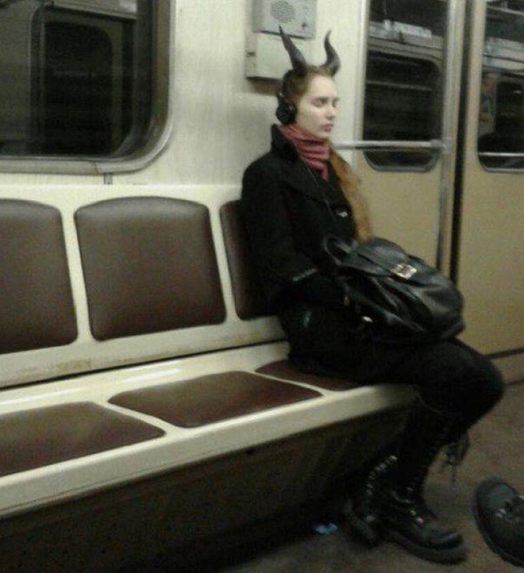 Illustration de l'article : Ces "belles" rencontres que l'on peut faire dans les transports en commun (20 photos)