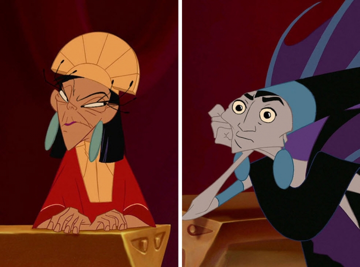 Illustration de l'article : Quand les personnages Disney &eacute;changent leurs visages avec leurs ennemis