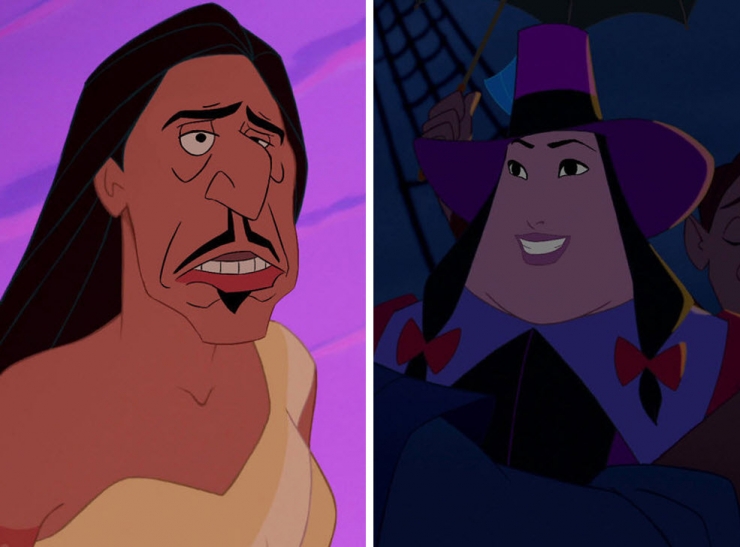 Illustration de l'article : Quand les personnages Disney &eacute;changent leurs visages avec leurs ennemis