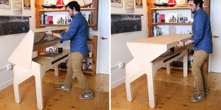 Illustration de l'article : Ce designer voulait avoir son propre bar, mais son appartement était trop petit. Regardez ce qu'il a créé