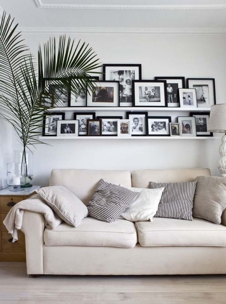 Illustration de l'article : 90 idées de génie pour afficher vos plus jolies photos sur vos murs...