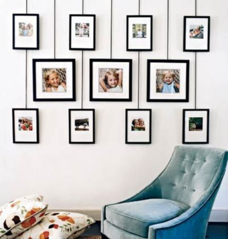 Illustration de l'article : 90 idées de génie pour afficher vos plus jolies photos sur vos murs...