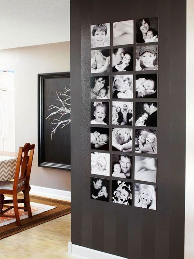 Illustration de l'article : 90 idées de génie pour afficher vos plus jolies photos sur vos murs...