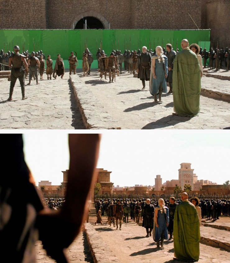 Illustration de l'article : &Agrave; quoi ressemblent les sc&egrave;nes de films sans leurs effets sp&eacute;ciaux... 28 images surprenantes ! 