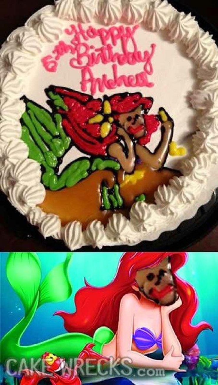 Illustration de l'article : 15 gâteaux Disney qui sont complètement à côté de la plaque ! Il y a les idées de génies et puis... Il y a les autres...