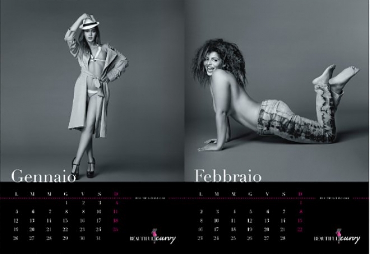 Illustration de l'article : Oui il existe bien un calendrier avec de jolies femmes rondes, et autant vous dire qu'il est magnifique !