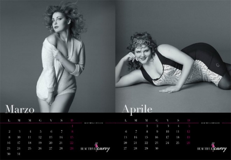 Illustration de l'article : Oui il existe bien un calendrier avec de jolies femmes rondes, et autant vous dire qu'il est magnifique !