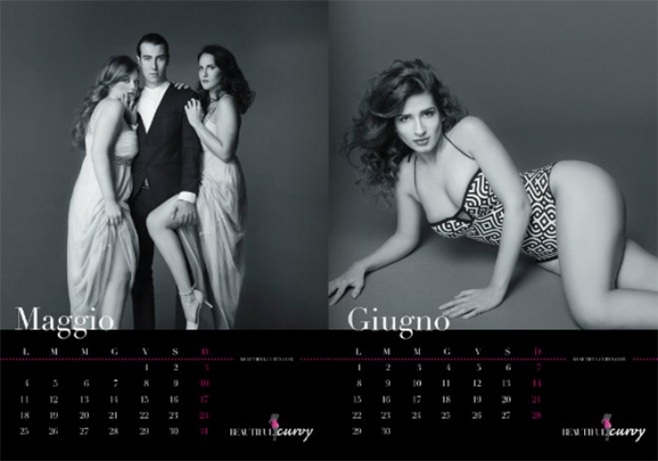 Illustration de l'article : Oui il existe bien un calendrier avec de jolies femmes rondes, et autant vous dire qu'il est magnifique !