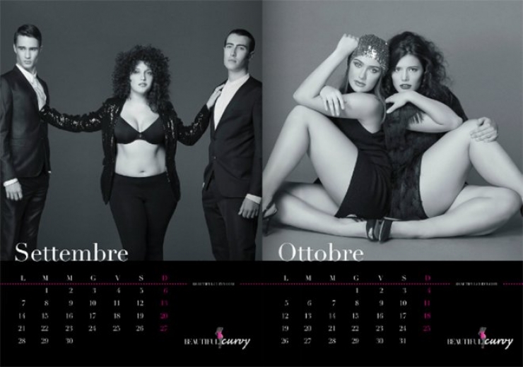 Illustration de l'article : Oui il existe bien un calendrier avec de jolies femmes rondes, et autant vous dire qu'il est magnifique !