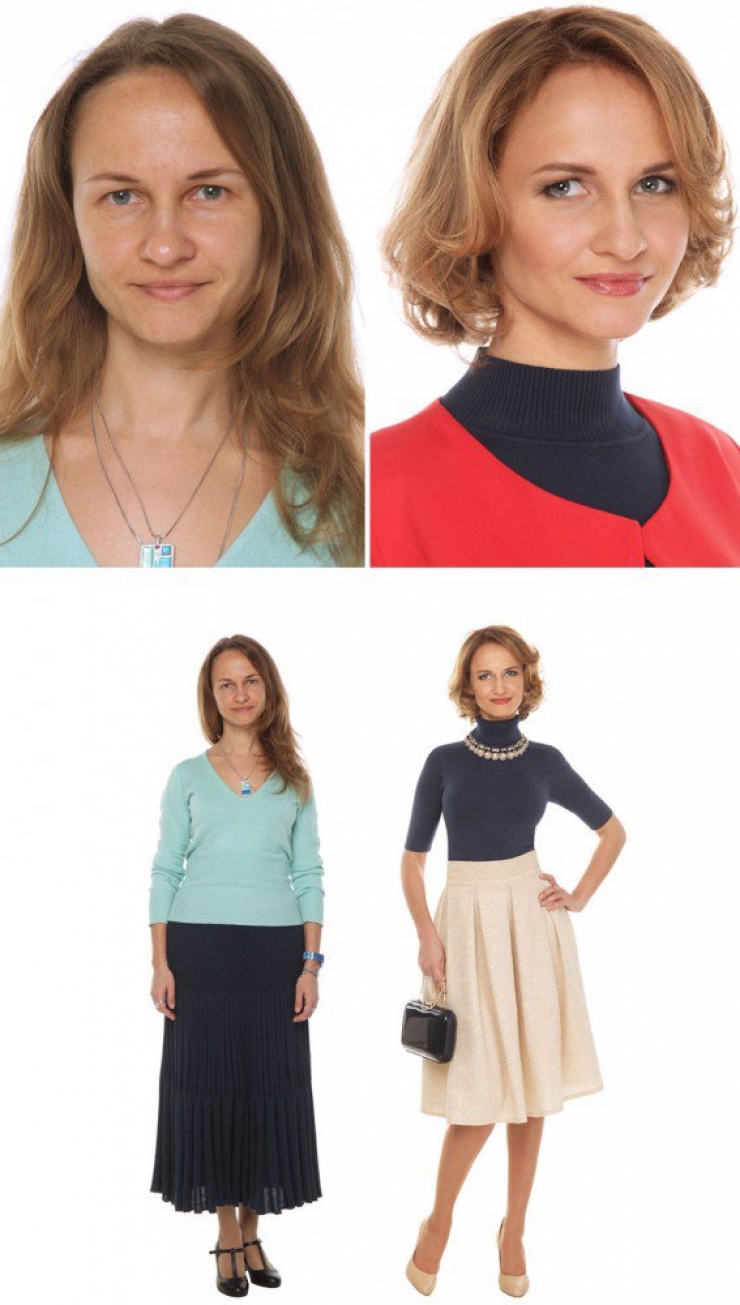 Illustration de l'article : Une quinzaine de femme complètement relookées grâce à un talentueux styliste russe !