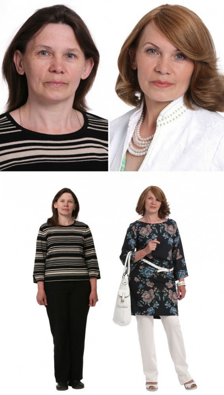 Illustration de l'article : Une quinzaine de femme complètement relookées grâce à un talentueux styliste russe !