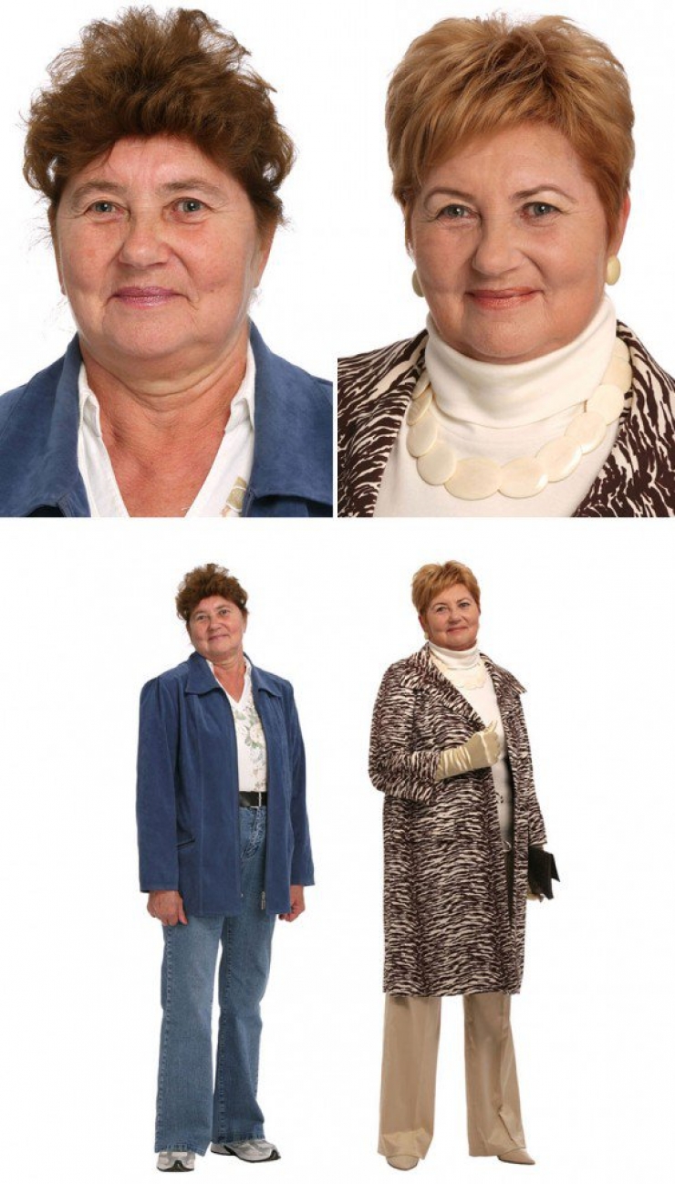 Illustration de l'article : Une quinzaine de femme complètement relookées grâce à un talentueux styliste russe !