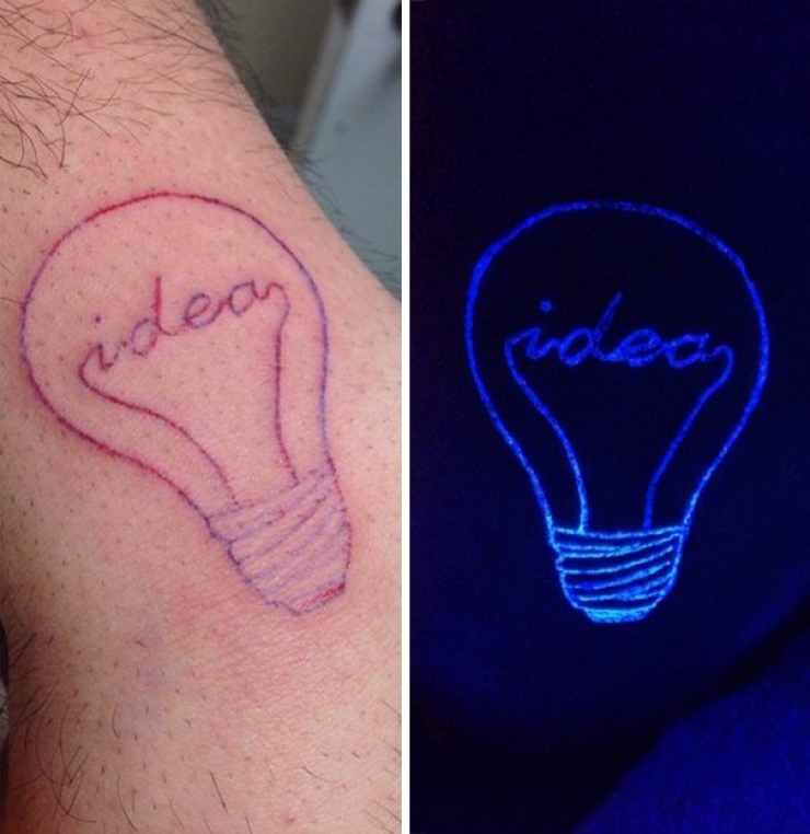 Illustration de l'article : Discrets le jour, ces tatouages &agrave; la lumi&egrave;re UV sont magnifiques la nuit...