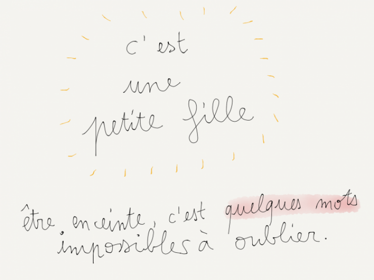 Illustration de l'article : En 13 dessins adorables, elle retranscrit sa grossesse en guise de cadeau pour sa fille qui va na&icirc;tre !