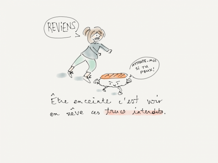 Illustration de l'article : En 13 dessins adorables, elle retranscrit sa grossesse en guise de cadeau pour sa fille qui va na&icirc;tre !