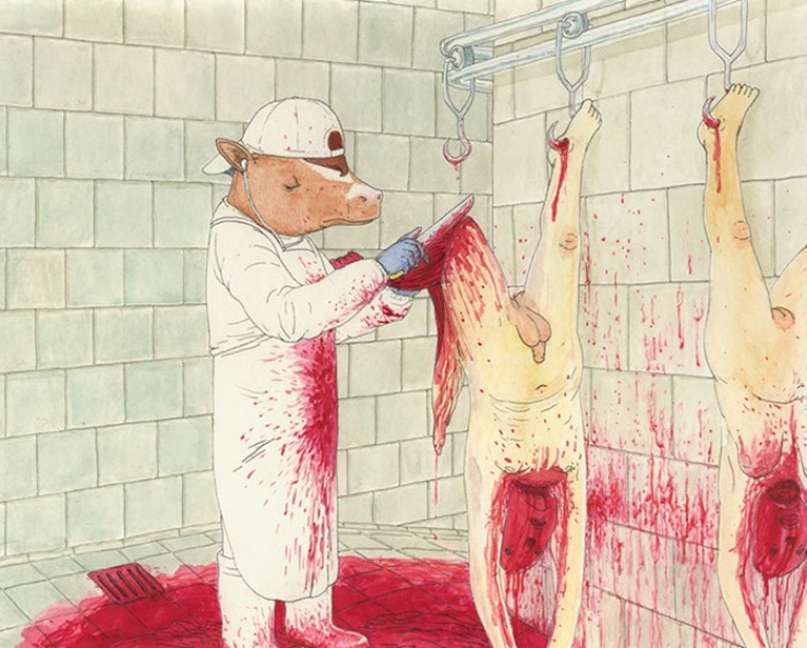 Illustration de l'article : Humour grinçant et criant de vérité pour dénoncer les agissements contre les animaux... Inversons les rôles !