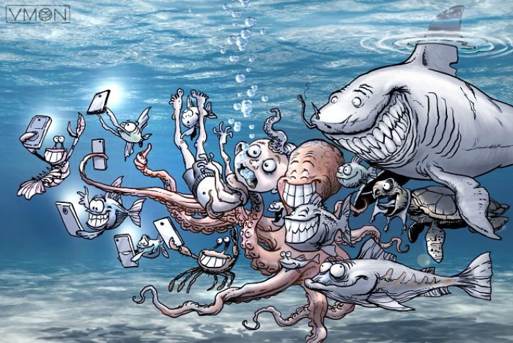 Illustration de l'article : Humour grinçant et criant de vérité pour dénoncer les agissements contre les animaux... Inversons les rôles !