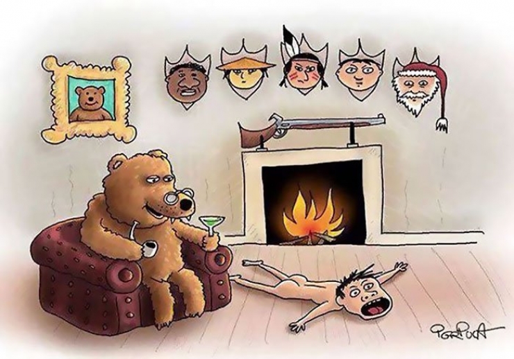 Illustration de l'article : Humour grinçant et criant de vérité pour dénoncer les agissements contre les animaux... Inversons les rôles !