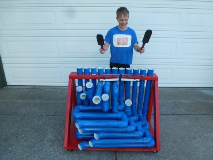 Illustration de l'article : Vous n'imaginez pas tout ce qu'on peut faire avec un tuyau d'&eacute;vacuation... Il faut que j'essaye le 3 !