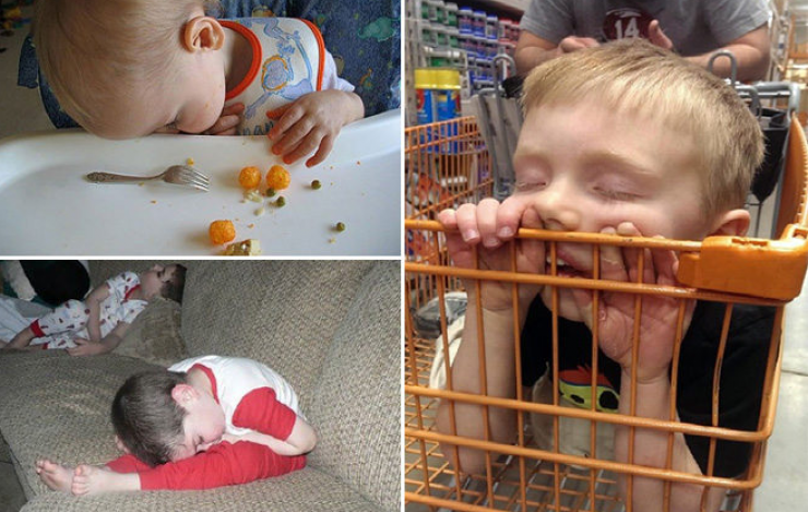 Illustration de l'article : Les enfants sont capables de s'endormir n'importe o&ugrave;. La preuve avec ces 25 photos !