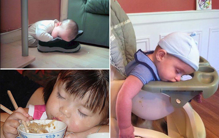 Illustration de l'article : Les enfants sont capables de s'endormir n'importe o&ugrave;. La preuve avec ces 25 photos !