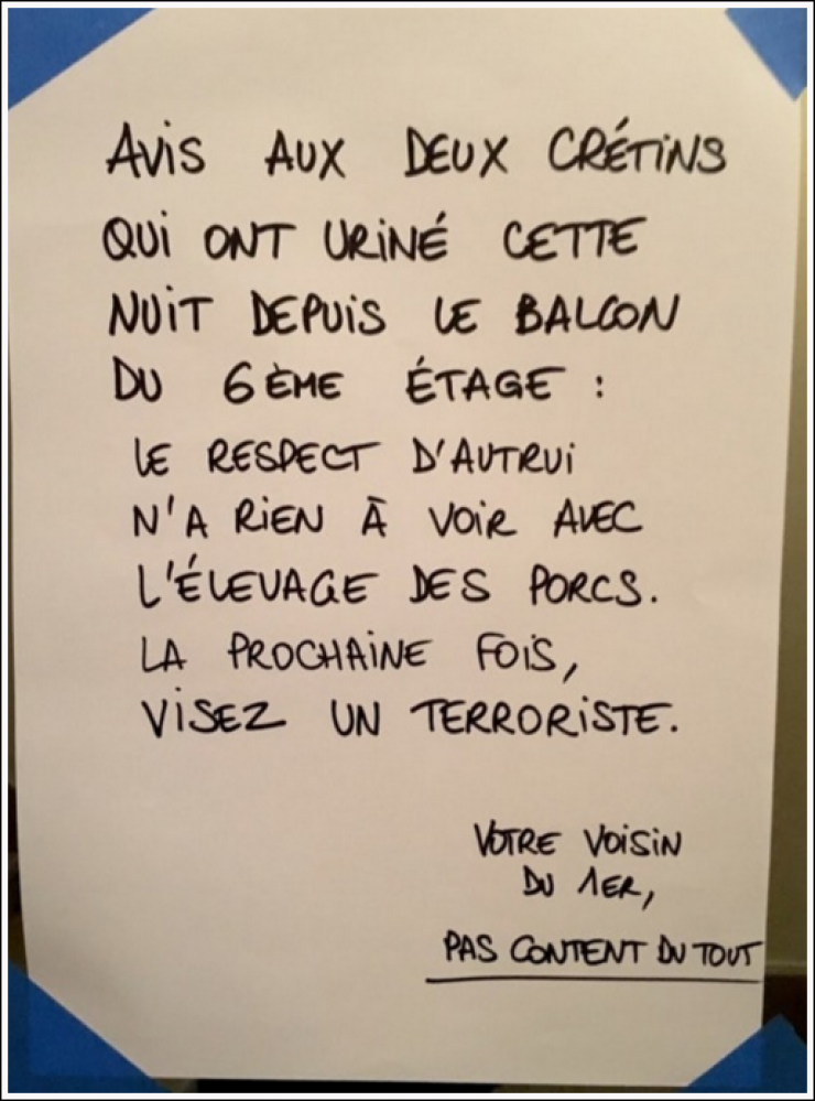 Illustration de l'article : C'est la guerre entre les voisins et à voir ces 20 messages, ça devient vraiment grave !