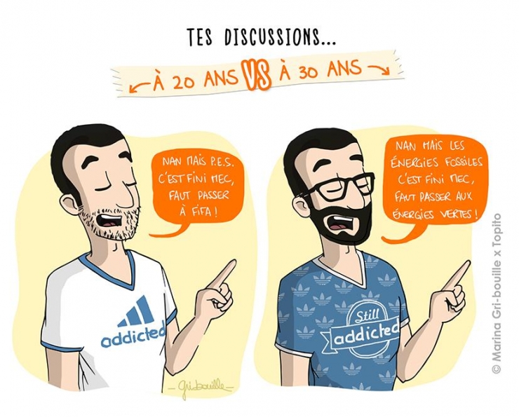 Illustration de l'article : 20 ans Vs 30 ans: Ces 9 illustrations prouvent que la vie a bien changée...
