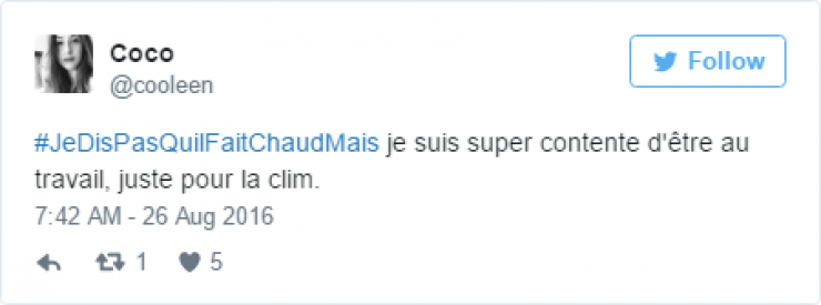 Illustration de l'article : #JeDisPAsQuilFaitChaudMais: 35 tweets tordants autour de ce hashtag caniculaire...