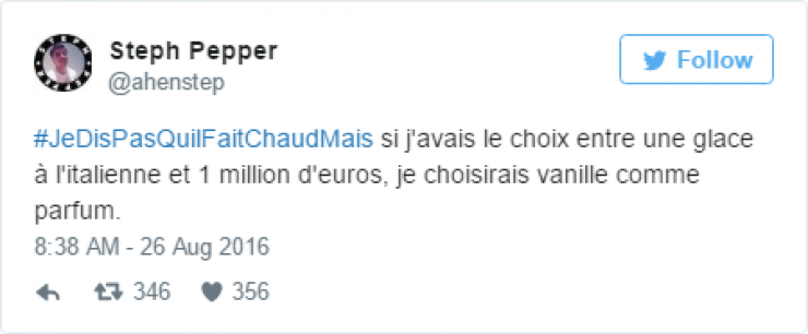 Illustration de l'article : #JeDisPAsQuilFaitChaudMais: 35 tweets tordants autour de ce hashtag caniculaire...