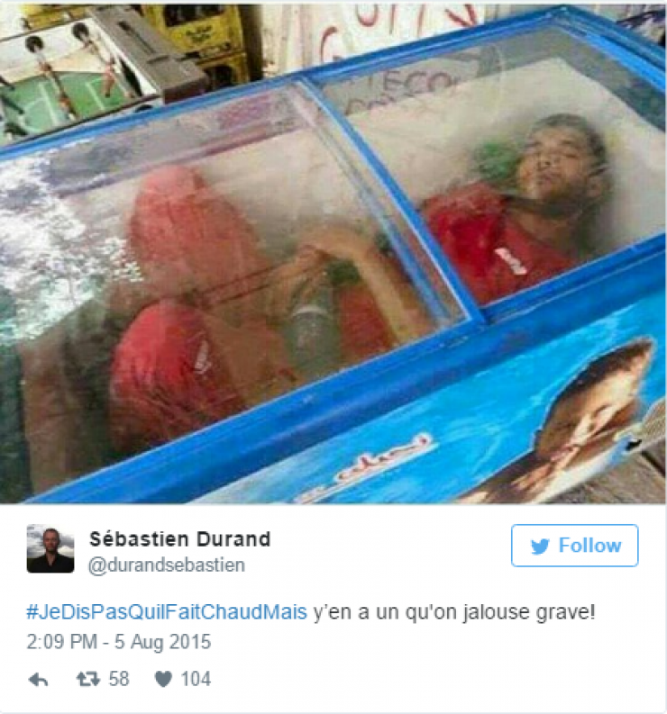 Illustration de l'article : #JeDisPAsQuilFaitChaudMais: 35 tweets tordants autour de ce hashtag caniculaire...