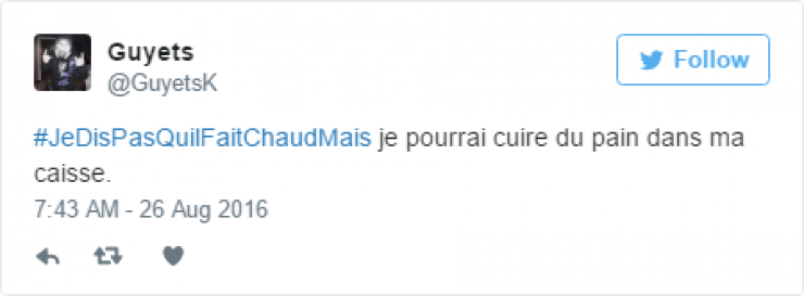 Illustration de l'article : #JeDisPAsQuilFaitChaudMais: 35 tweets tordants autour de ce hashtag caniculaire...