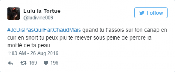 Illustration de l'article : #JeDisPAsQuilFaitChaudMais: 35 tweets tordants autour de ce hashtag caniculaire...