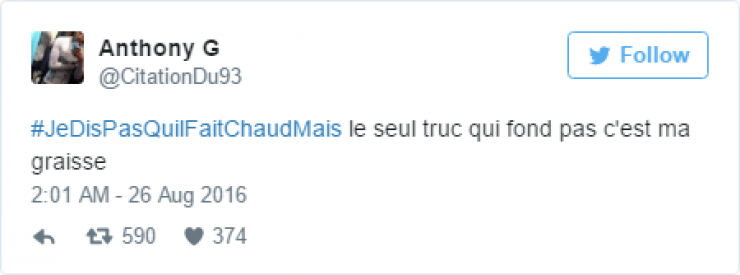 Illustration de l'article : #JeDisPAsQuilFaitChaudMais: 35 tweets tordants autour de ce hashtag caniculaire...