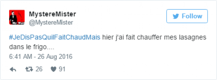 Illustration de l'article : #JeDisPAsQuilFaitChaudMais: 35 tweets tordants autour de ce hashtag caniculaire...