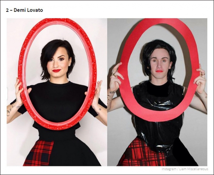 Illustration de l'article : Il parodie les photos de stars féminines sur Instagram. 20 photos !