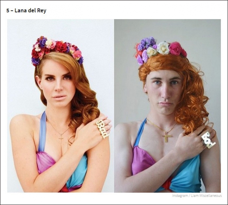 Illustration de l'article : Il parodie les photos de stars féminines sur Instagram. 20 photos !