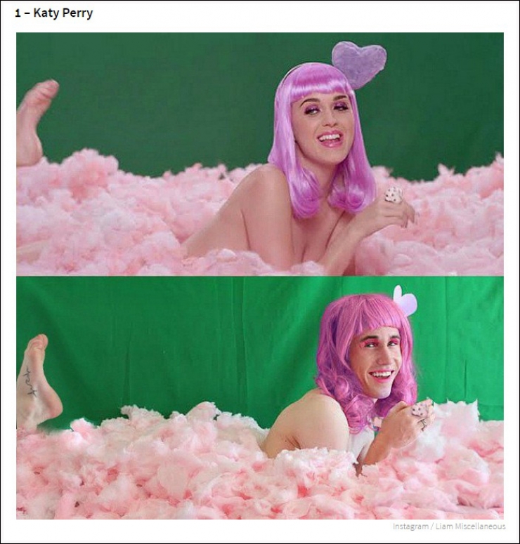 Illustration de l'article : Il parodie les photos de stars féminines sur Instagram. 20 photos !