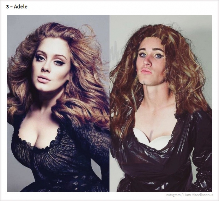 Illustration de l'article : Il parodie les photos de stars féminines sur Instagram. 20 photos !