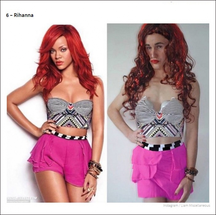 Illustration de l'article : Il parodie les photos de stars féminines sur Instagram. 20 photos !