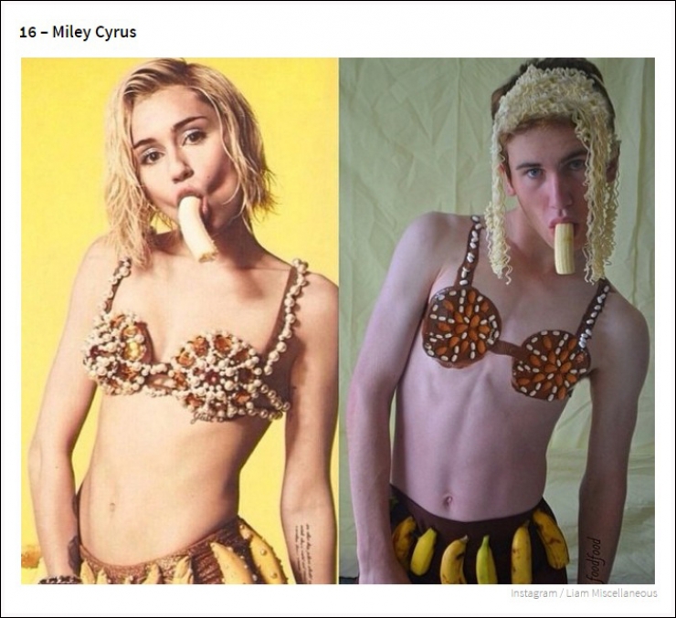 Illustration de l'article : Il parodie les photos de stars féminines sur Instagram. 20 photos !